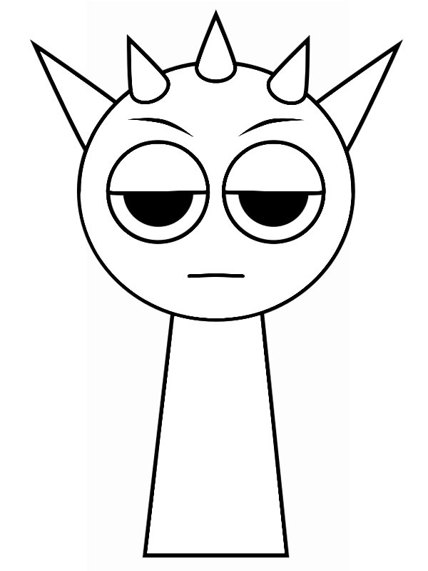 Raddy Incredibox Sprunki Colouring page