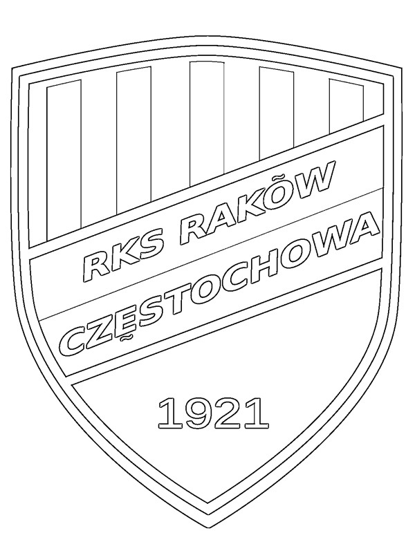 Raków Częstochowa Colouring page