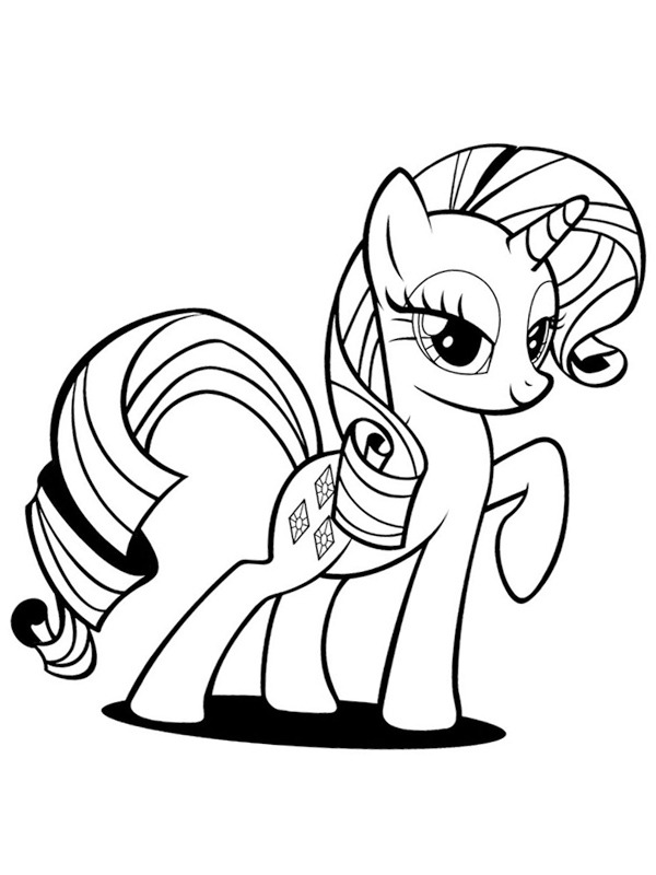 Rarity Colouring page