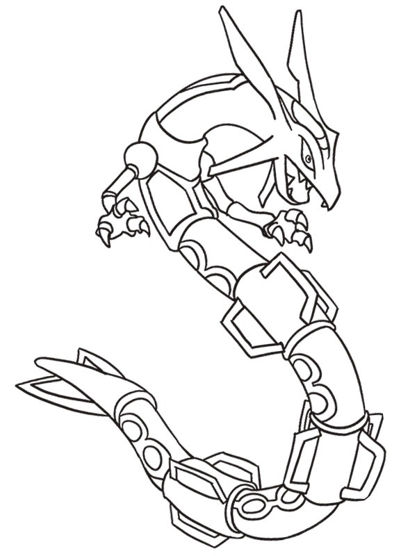 Rayquaza Colouring page