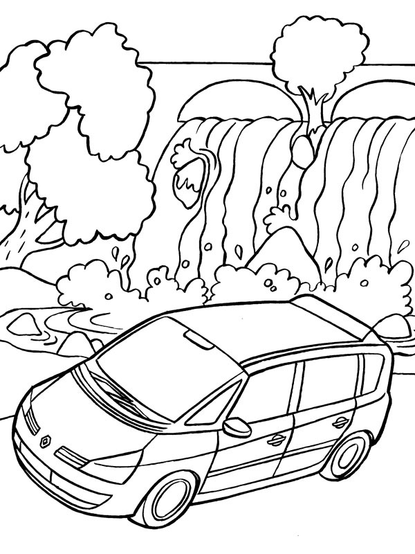 Renault Espace Colouring page