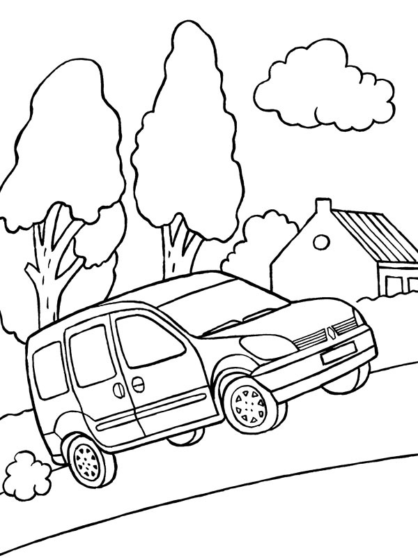 Renault Kangoo Colouring page
