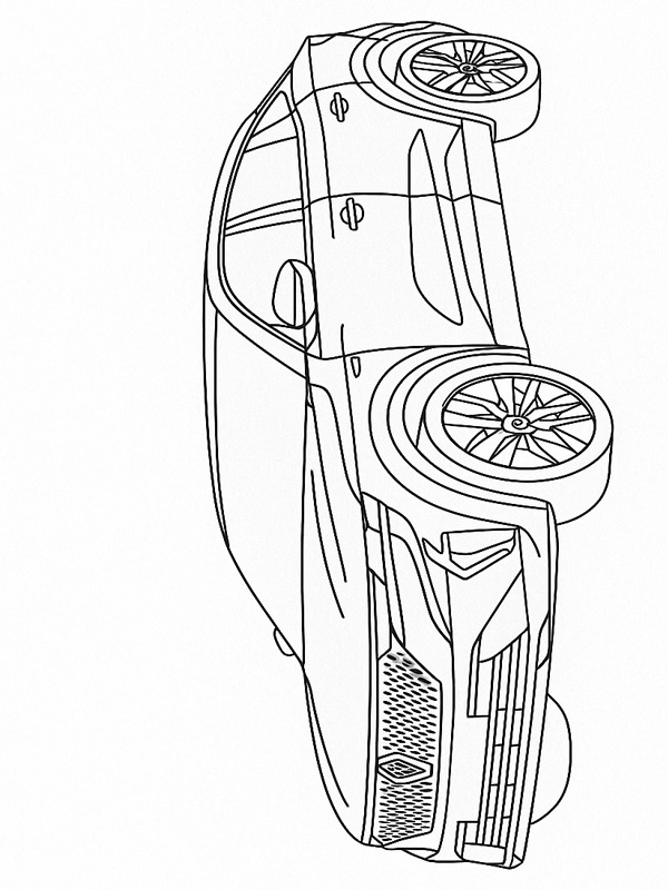 Renault Rafale E-Tech Colouring page