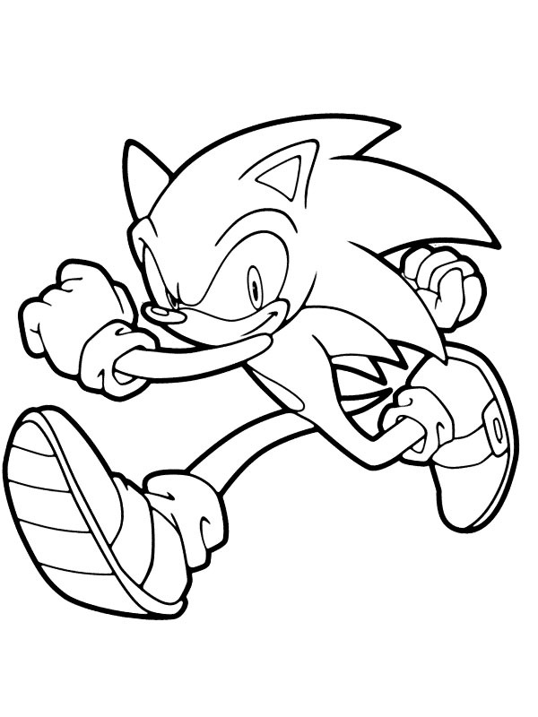 Running Sonic Colouring page