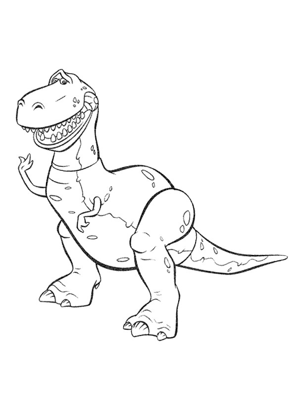 Rex the tyrannosaur (Toy Story) Colouring page Rex the tyrannosaur (Toy Story) Colouring page
