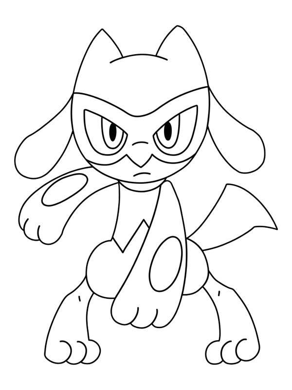 Riolu (Pokemon) Colouring page