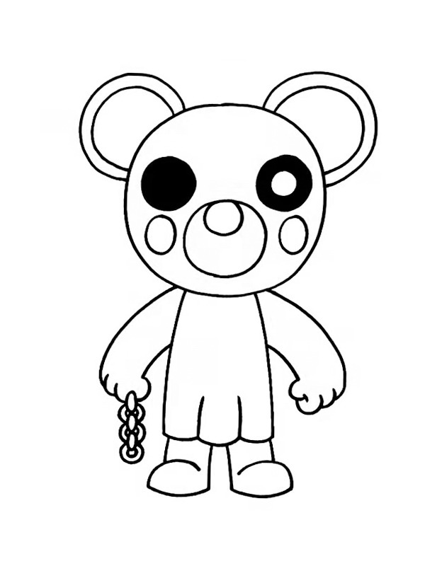 Mousy Roblox Piggy Colouring page