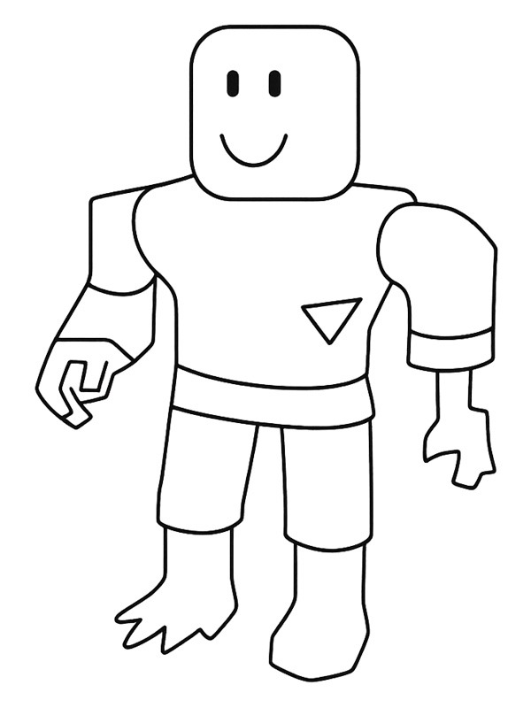 Roblox Zombie Colouring page