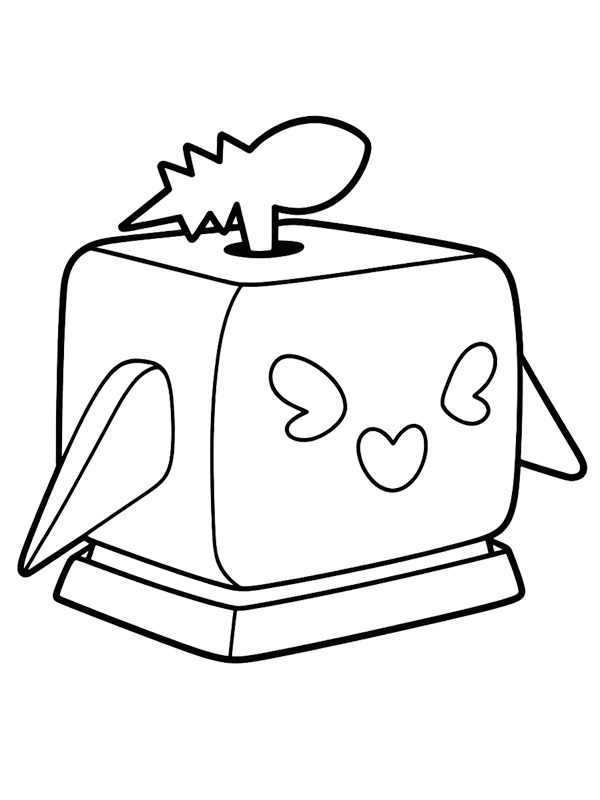 Rocket Blox Fruits Colouring page