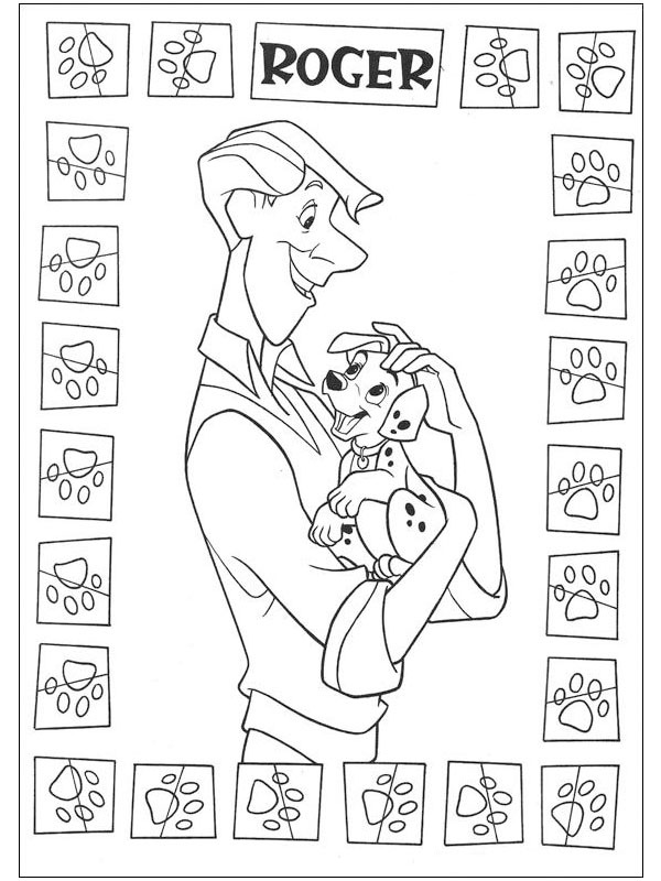 Roger Radcliffe (101 Dalmatiërs) Colouring page