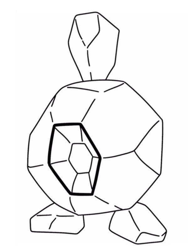Roggenrola (Pok&eacute;mon) Colouring page
