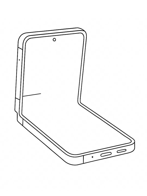 Samsung Galaxy Z Flip7 Colouring page