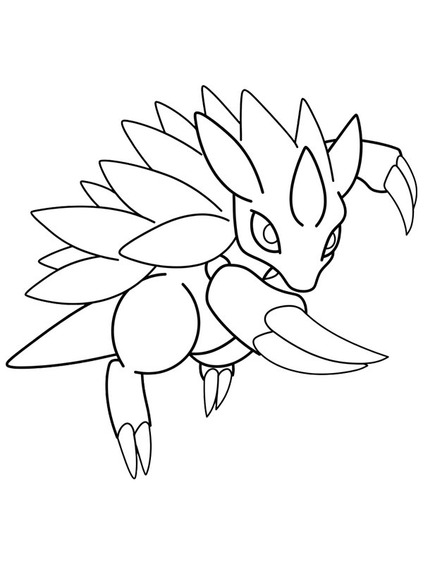 Sandslash (Pokemon) Colouring page