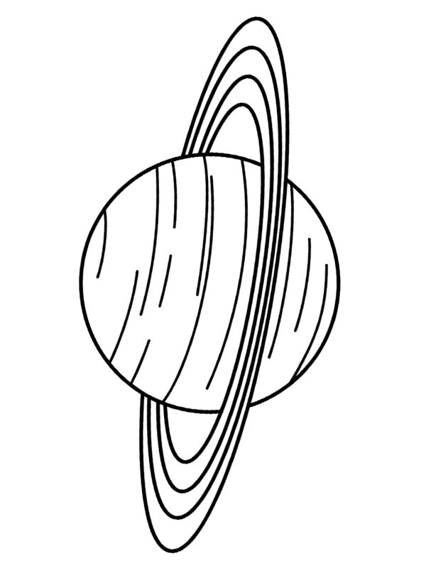Saturn Colouring page