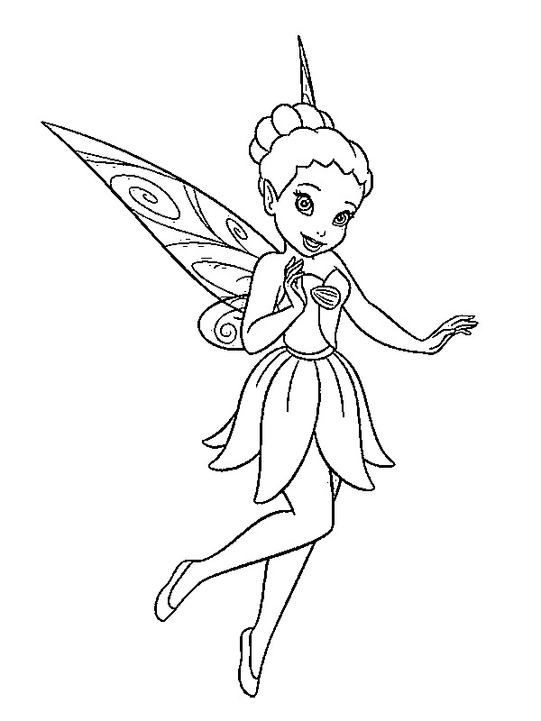 Cute fairy Colouring page