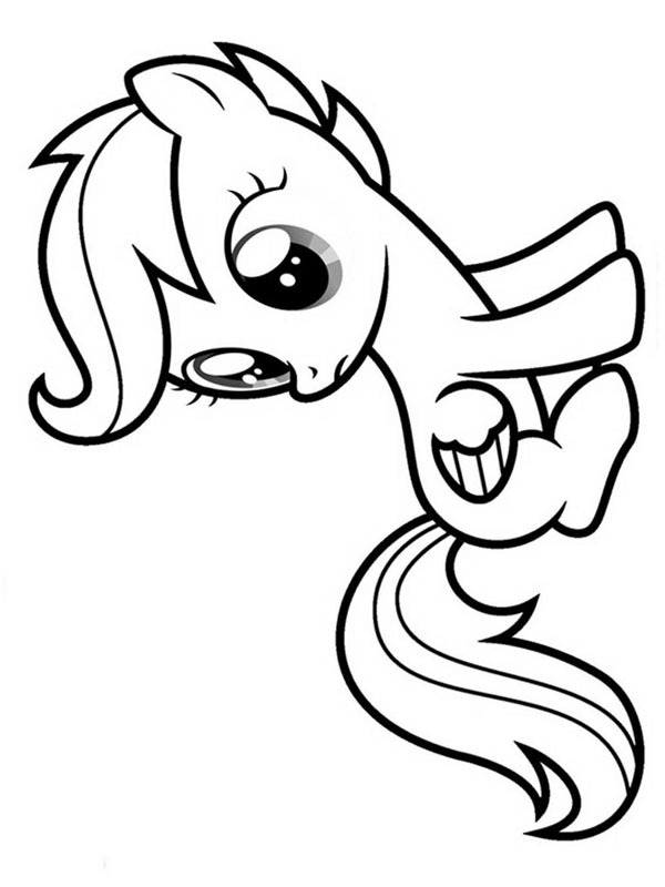 Scootaloo Colouring page