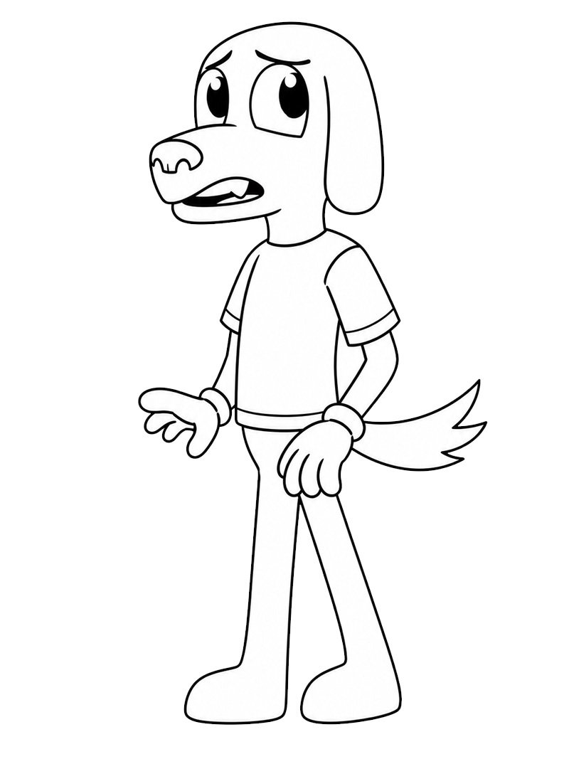 Scratch (The Amazing Digital Circus) Colouring page Scratch (The Amazing Digital Circus) Colouring page