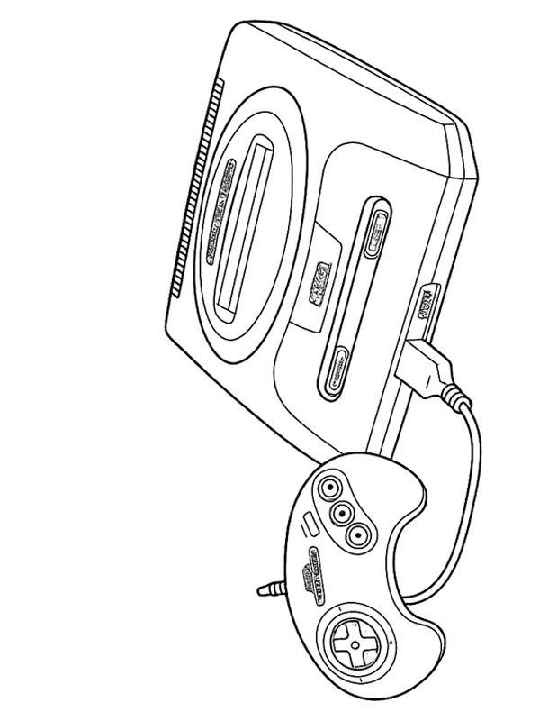 Sega Genesis Colouring page