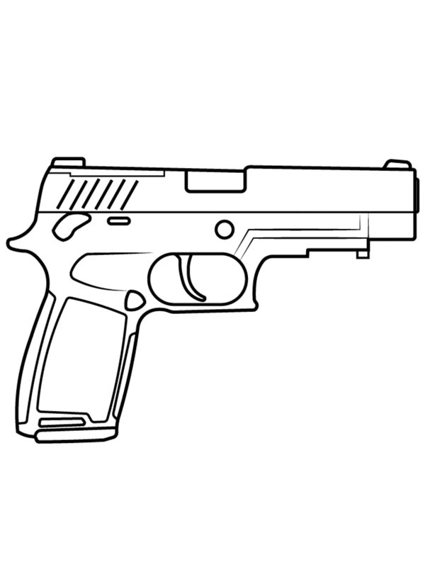 SIG Sauer P320 Colouring page