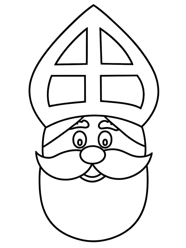 Simpel Saint-Nicholas Colouring page