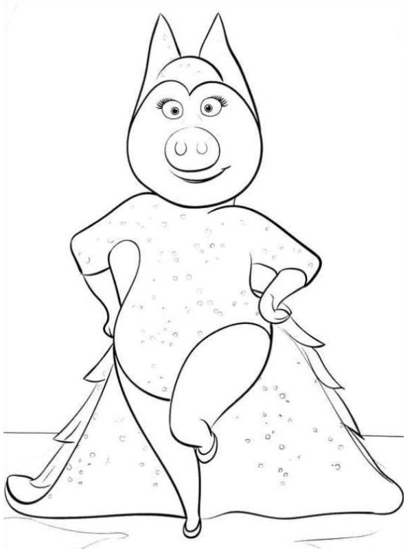 Sing rosita Colouring page
