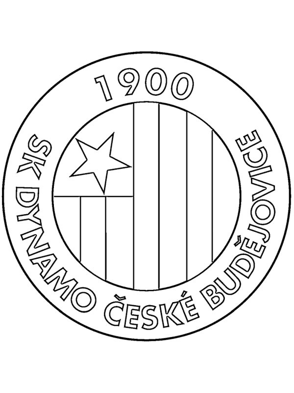 SK Dynamo České Budějovice Colouring page SK Dynamo České Budějovice Colouring page