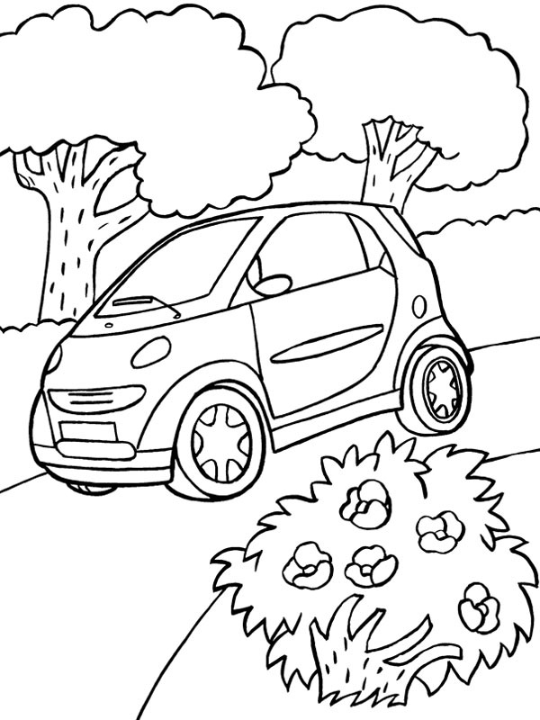 Smart fortwo Colouring page