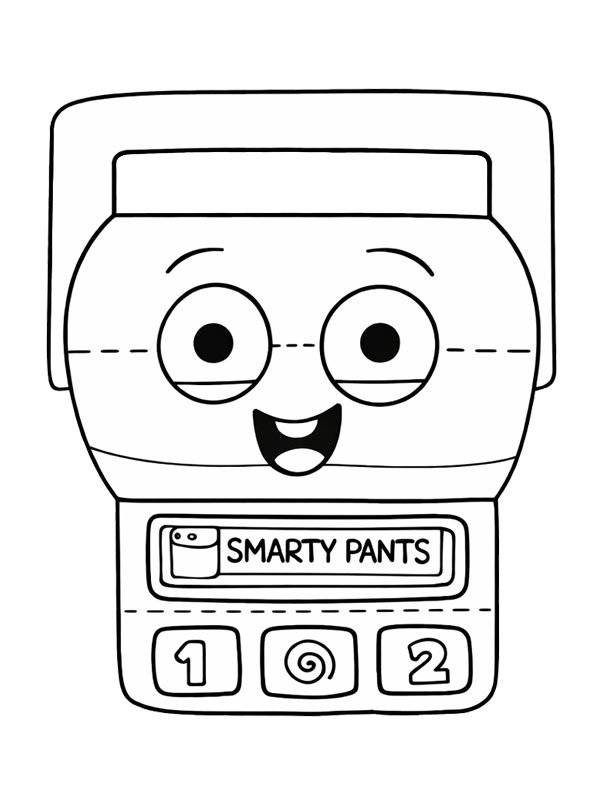 Smarty pants (Toy Story 5) Colouring page