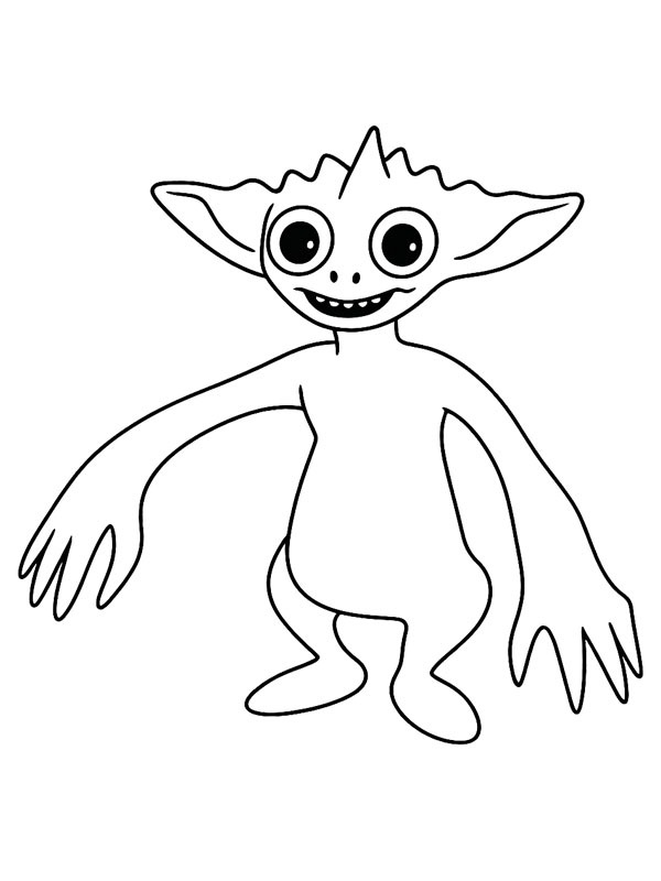 Smiley Miley Garten of Banban Colouring page Smiley Miley Garten of Banban Colouring page