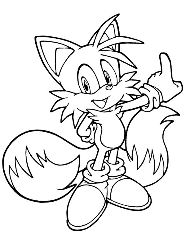 Sonic the Hedgehog Colouring page