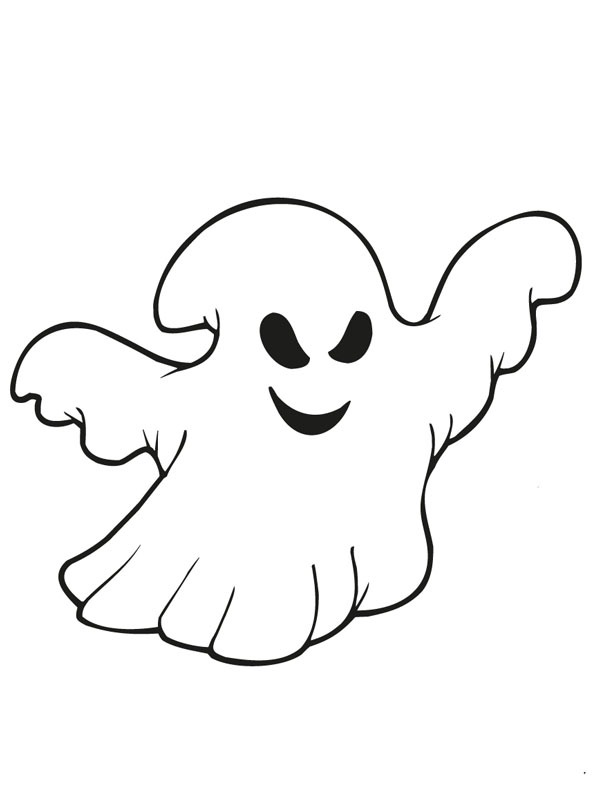 Ghost Colouring page