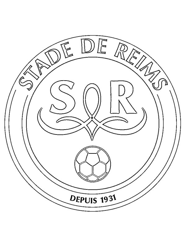 Stade de Reims Colouring page