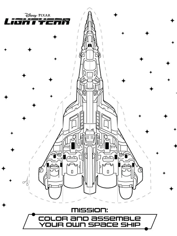 Star Cruiser 42 Colouring page