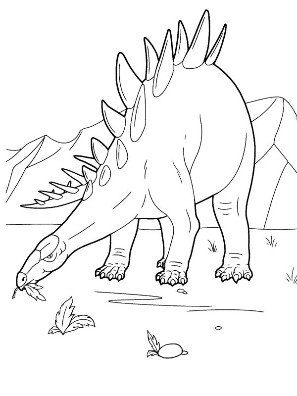 stegosaurus Colouring page