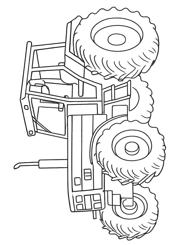 Steyr tractor Colouring page