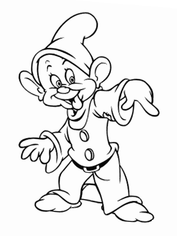 Dopey Colouring page