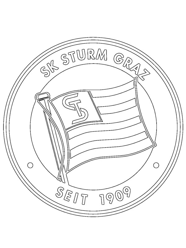 SK Sturm Graz Colouring page