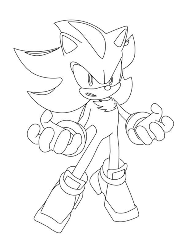 Super Shadow Colouring page
