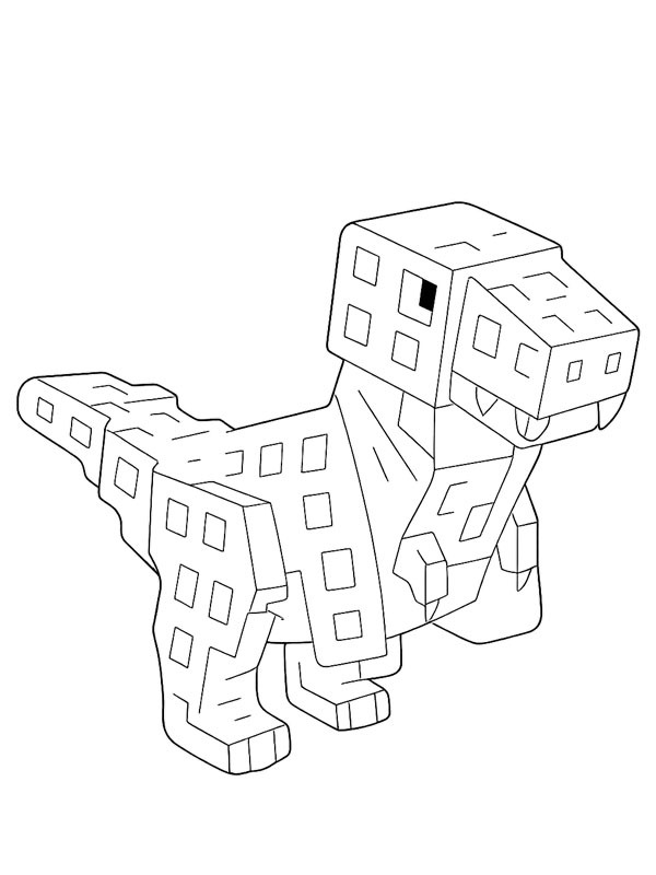 T-Rex (Grow a garden) Colouring page