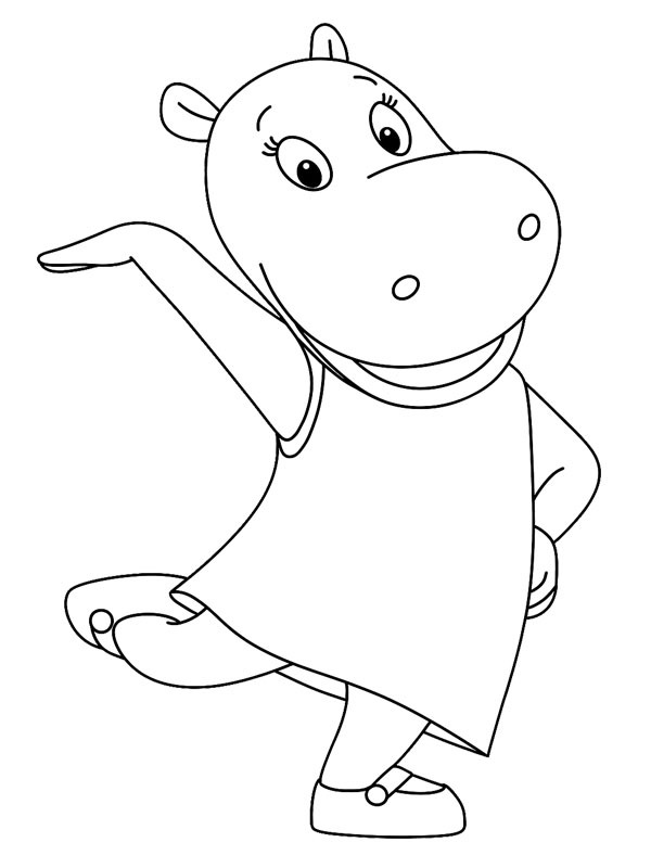 Tasha (The Backyardigans) Colouring page