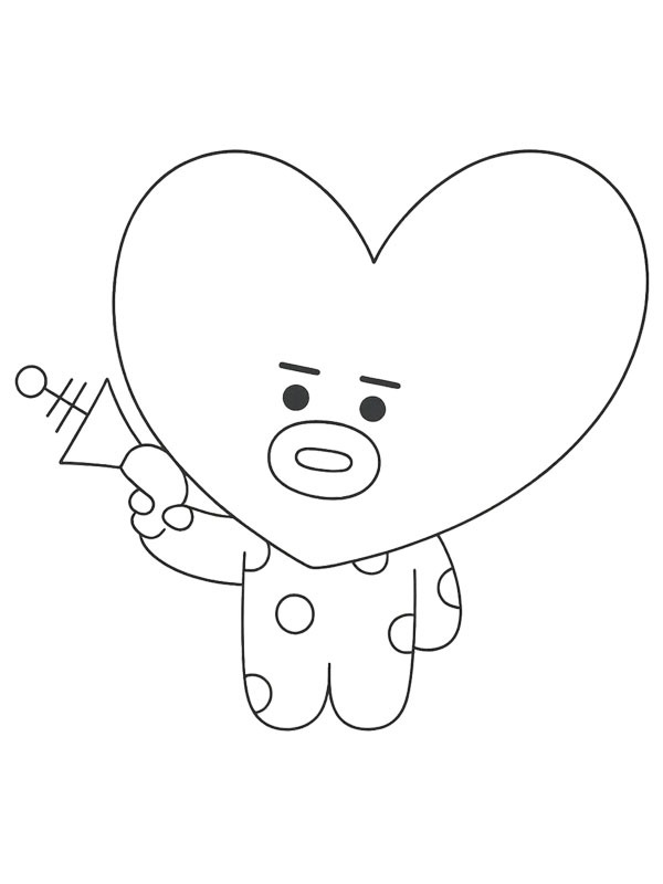Tata BT21 Colouring page
