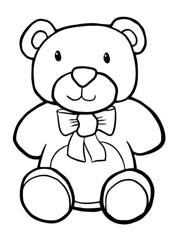 Teddybeer Colouring page