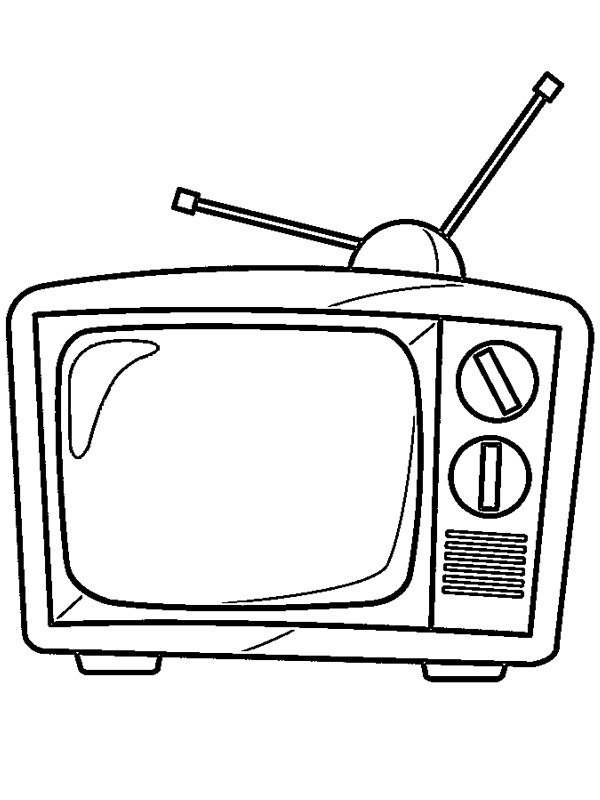 Television Colouring page