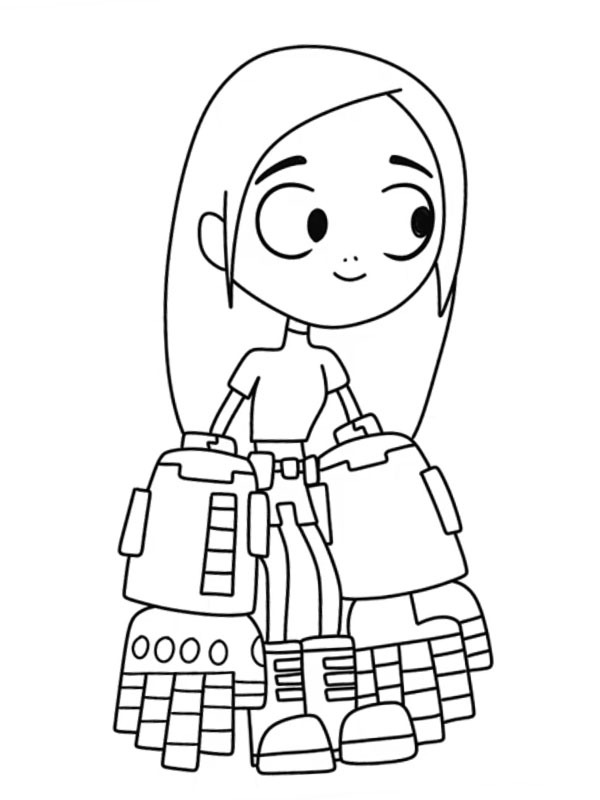 Terra (Teen Titans Go!) Colouring page