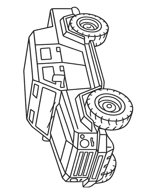 Off-road vehicle Colouring page