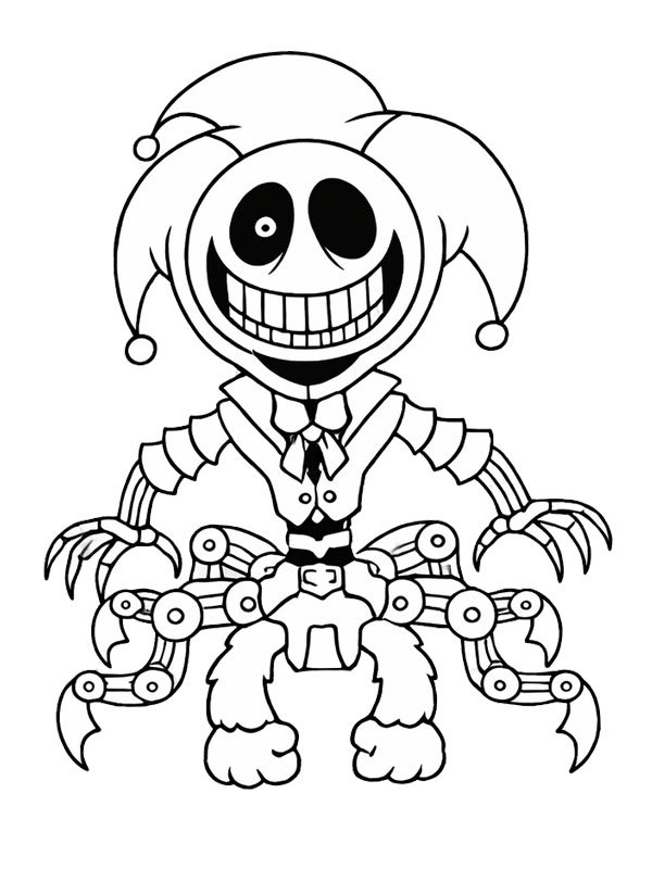 Colouring Page The Prototype Poppy Playtime Coloringpage ca