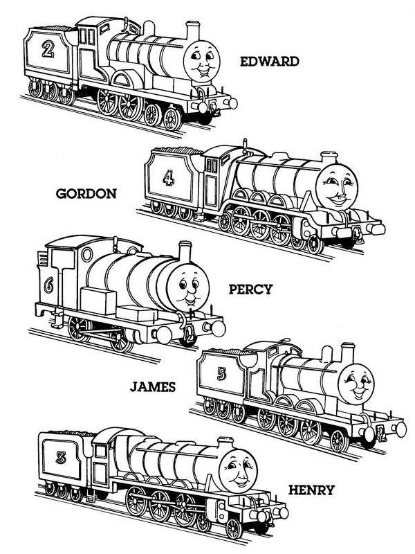 Thomas the train Colouring page