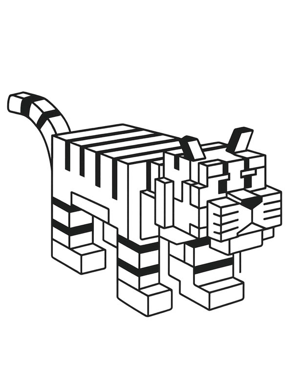 Tiger (Grow a Garden) Colouring page