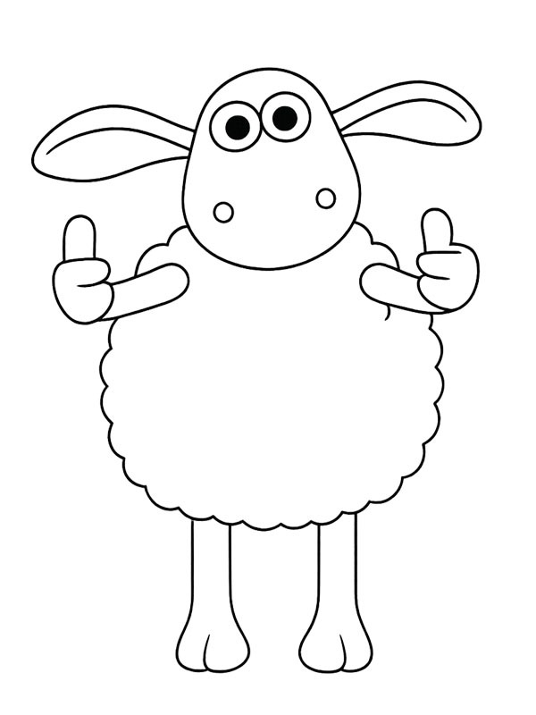 Timmy (Shaun the Sheep) Colouring page