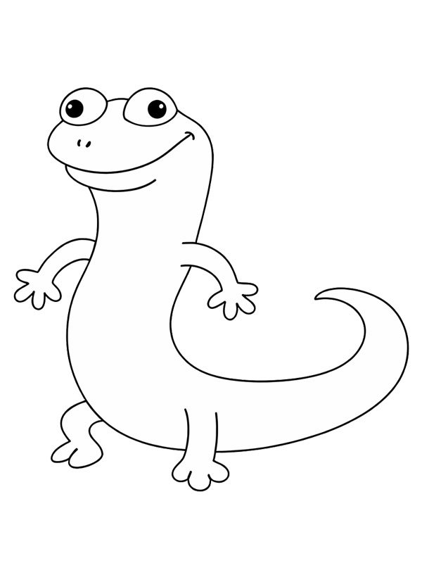 Tom Lizard (Hoppers) Colouring page